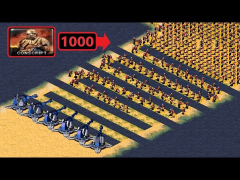 Can 1000 Conscripts pass? - Red Alert 2