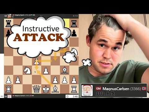 Instructive ATTACK! GM Magnus Carlsen vs GM Grigoriy Oparin