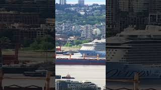 Ovation of the Seas arrives in peak harbour rush