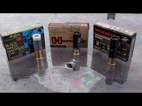 12 GAUGE SHOTGUN SLUGS VS BULLETPROOF GLASS.