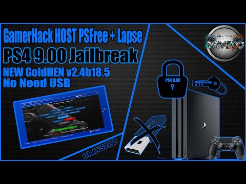 PS4 9.00 Jailbreak GamerHack HOST PSFree + Lapse + GoldHEN v2.4b18.5 | No Need USB & Offline Cache