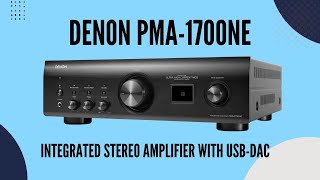 Video thumbnail for Denon PMA1700NE Integrated Stereo Amplifier with USB-DAC - Quick Look India by Ooberpad