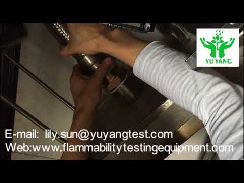 Fire Tester Critical Radiant Flux with a Radiant Heat Energy Source