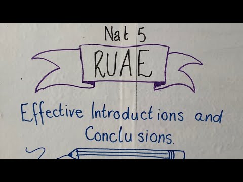 Nat 5 RUAE - Evaluation Questions