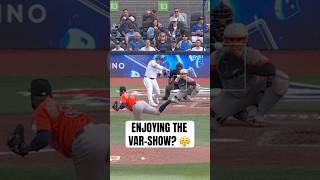 Daulton Varsho ties the game with a 2-run blast ???? #MLB #Toronto #BlueJays