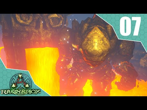 FØRSTE CAVE - LAVA GOLEM!! - ARK Ragnarok