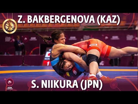 Zhamila Bekbergenova (KAZ) vs Sumire Niikura (JPN) - Round 4 // Asian Championships 2022