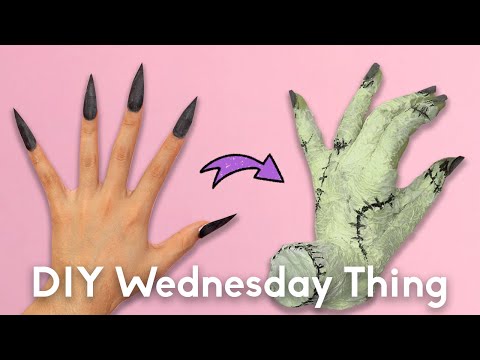 DIY Wednesday Thing (The Addams Family) Creation Tutorial  IDN #diy  #halloween #wednesdayaddams