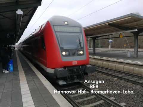 [DB Regio Nord] Ansagen RE8 Hannover Hbf - Bremerhaven-Lehe