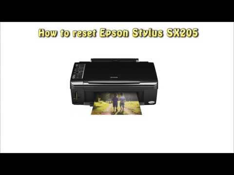 Reset Epson SX 205 Waste Ink Pad Counter