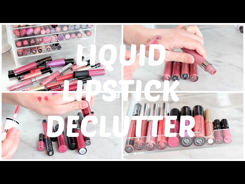 Liquid Lipstick DECLUTTER! Video