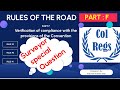 ROR Part F MMD Surveyor Special Oral Questions COLREG Part F Explained ROR Part F Explained
