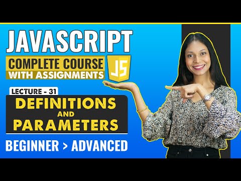 31 Definitions And Parameters Javascript Tutorial For Beginners Javascript Full Course