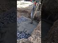 Plum concrete work at new site | civil site engineer work | #construction #shorts