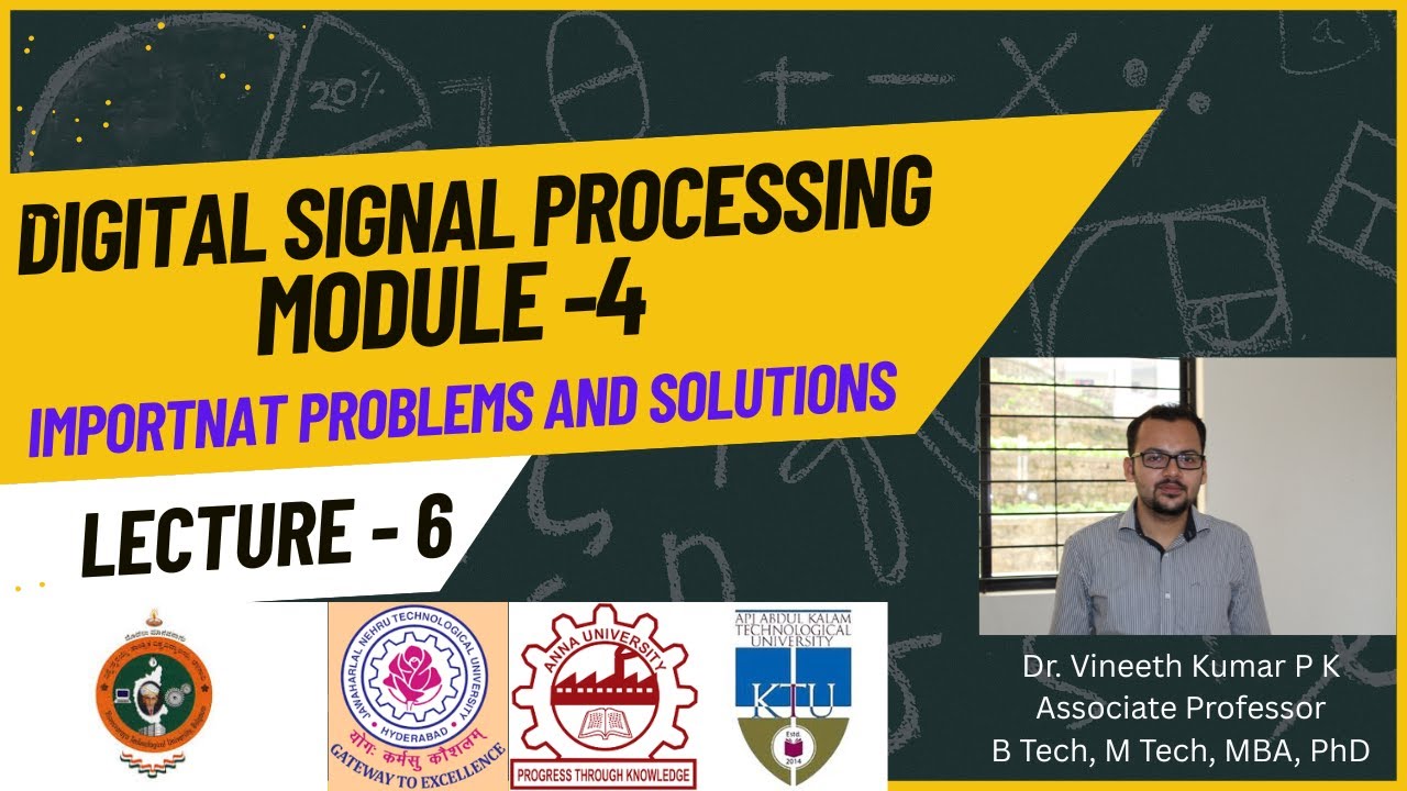DSP Module 4 Important Problems Solved Easily | Step-by-Step Solutions | VTU Exam Special| GATE DSP