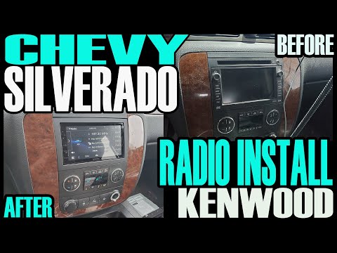 CHEVY SILVERADO / GMC SIERRA KENWOOD RADIO DOUBLE DIN INSTALL - 1500 2500 3500