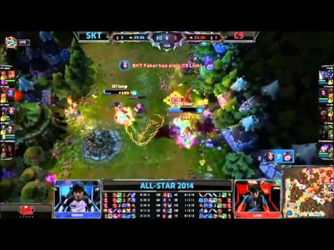 SKT T1 Faker LeBlanc Highlights - SKT T1 vs C9 - All Star 2014 - League of Legends