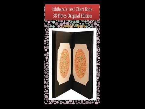 Test Colour Blindness with Ishihara Book Original 38 Plates with Instructions
