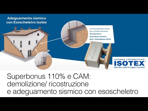 , title : 'Superbonus 110% e CAM: demolizione ricostruzione e adeguamento sismico con esoscheletro'