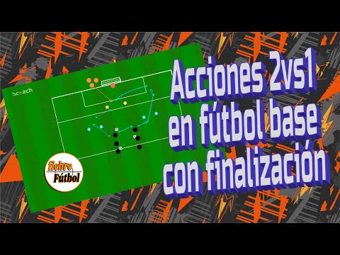 Acciones 2vs1 con finalización en fútbol base