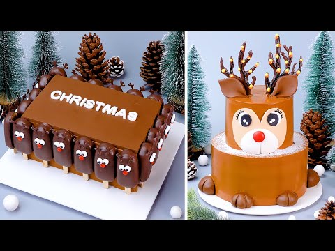 Christmas Cake Decorating Tutorials Ideas For Cake Lovers | How To Make A Cake Recipes Video