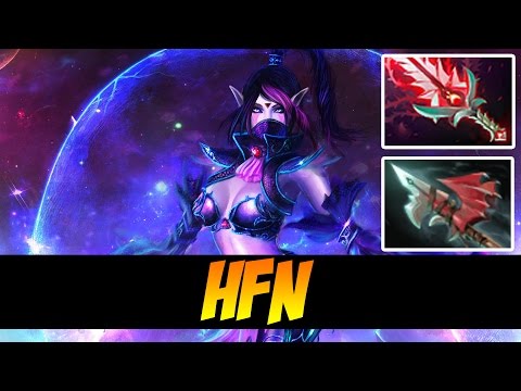 hFn- Plays Templar Assassin WITH BLOODTHORN AND HURRICANE PIKE - Dota 2