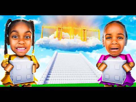 BUILDING A STAIRCASE TO HEAVEN IN ROBLOX