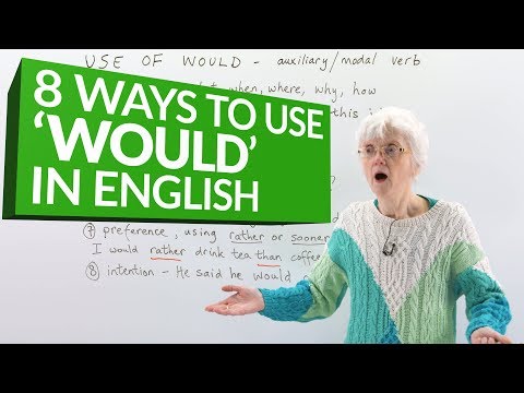 Learn English Grammar: How to Use the Auxiliary Verb 'WOULD'