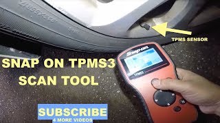 How to test TPMS sensors with snap on TPMS3 scan tool