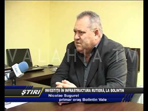 INVESTIŢII ÎN INFRASTRUCTURA RUTIERĂ, LA BOLINTIN