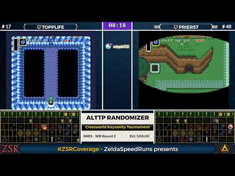 ALttPR Crossworld Keysanity Tournament: WB Round 2 - topplife vs prieR57