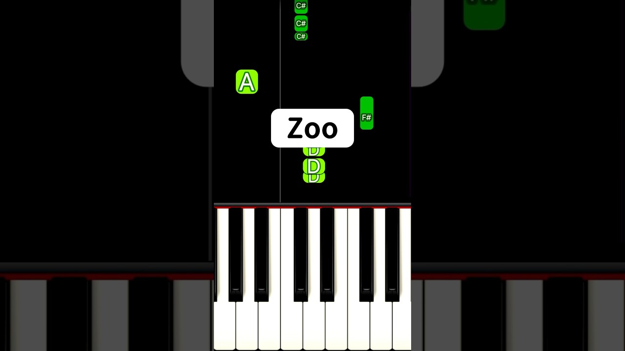Zoo - Zootopia 2 - Shakira (Piano Tutorial) #shorts