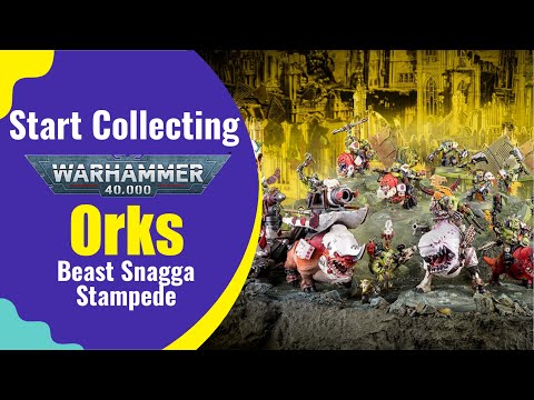 Start Collecting Warhammer 40,000: Orks - Beast Snagga Stampede