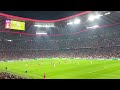 Live-Aufnahme im Stadion: FC Bayern München - FC Barcelona - Tor 1:0 Lucas Hernandez - Kopfball