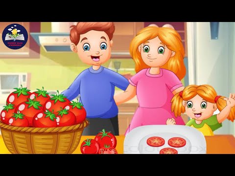 RHYME : Red Red Apples 🍎🍎| RED DAY RHYME | Apple rhyme | Rhyme for kids | Red Colour | Colour Day ❤️