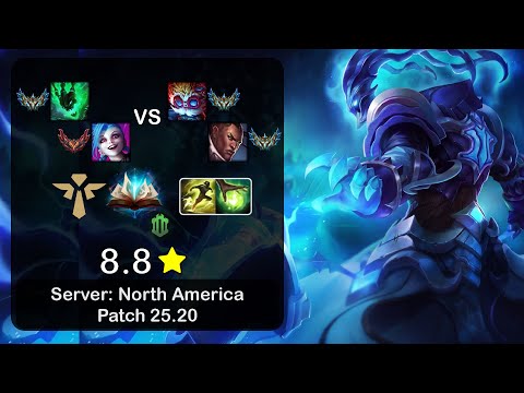 Thresh Support + Jinx vs Heimerdinger + Lucian - NA Challenger - Patch 25.20
