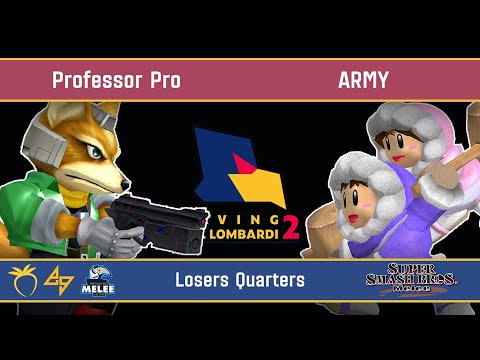 Saving Mr. Lombardi 2 - Professor Pro (Fox) VS ARMY (Ice Climbers) - SSBM - Losers Quarters