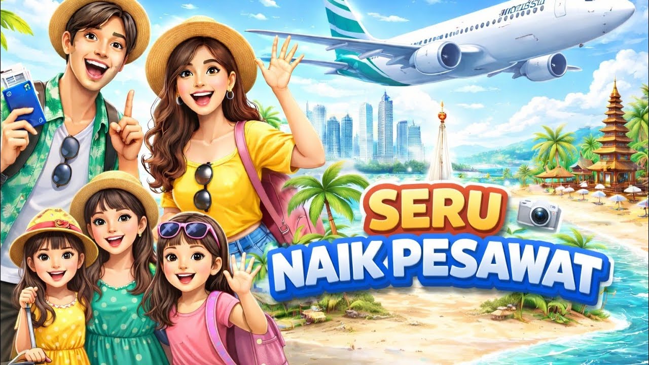 GILA BENER !!! SERUNYA NAIK PESAWAT TERBANG #youtube #dailyvlog 