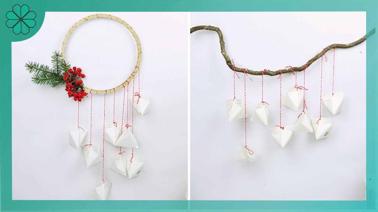 Jak zrobić: Kalendarz adwentowy na bazie mini torebki origami | (DIY Tutorial)