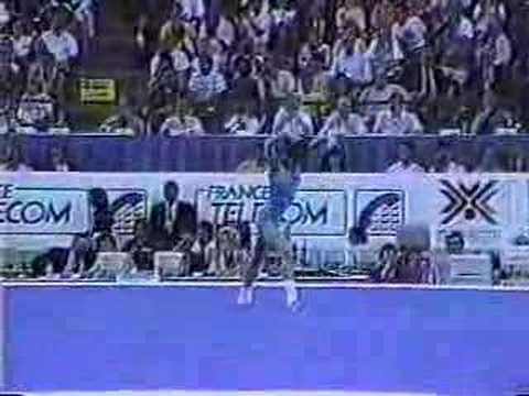 Choe Gyong Hui (North Korea) FX Gymnastics 1991