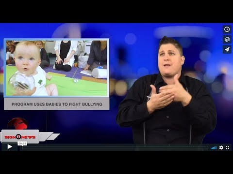 Program uses babies to fight bullying - (ASL - 8.5.18)