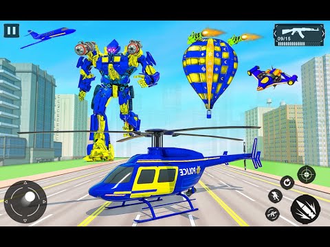 Multi Robot Car Transform Jet Games