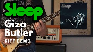Matt Pike - Sleep - Giza Butler Riffs - C Standard Tuning