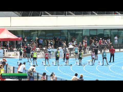 U13 Boys 100m Heat 4: 2021 State Combined Events Championships // LAVicTV