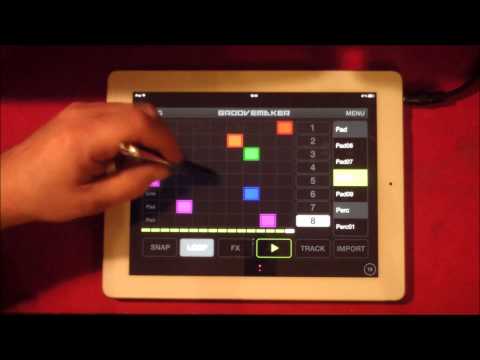 GrooveMaker 2, Demo and Tutorial for iPad and iPhone. This is Fast and Smooth