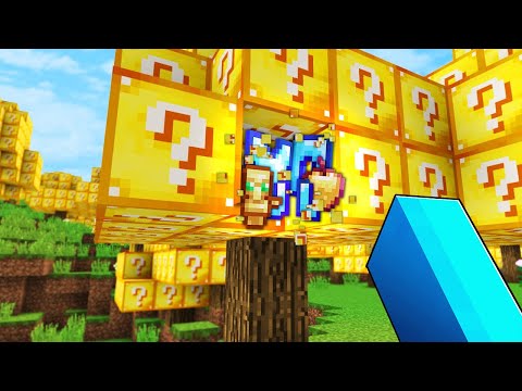 Insane Minecraft Luck: Tree-Grown Lucky Blocks!