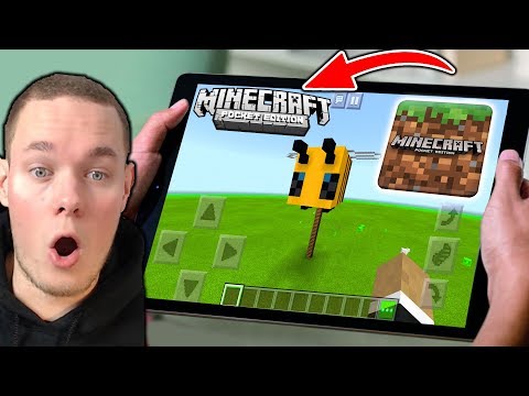 Minecraft, but WITH MOBILE!  (Try POCKET EDITION!)