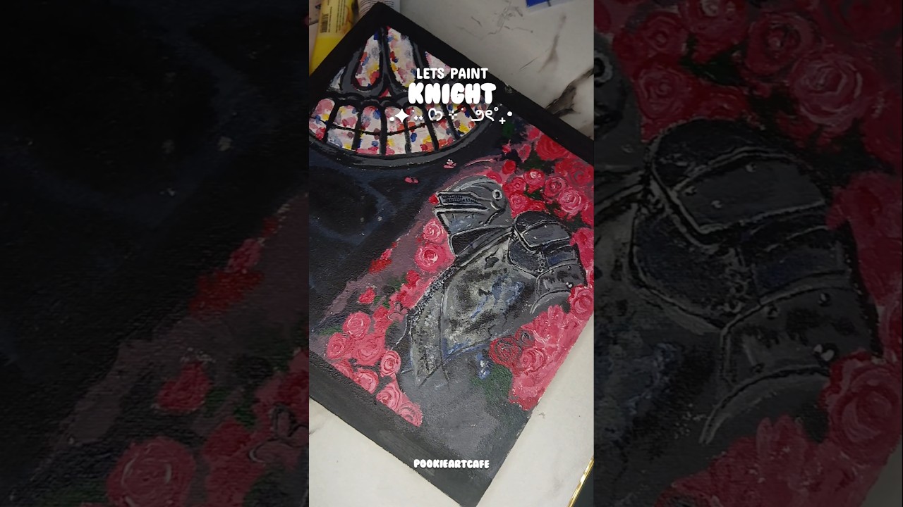 ✨️Let's paint a knight with me #pfypシ #art #drawing #painting #shorts