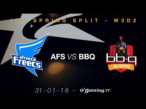 Afreeca Freecs vs bbq Olivers - LCK Spring Split 2018 - Week 3 Day 2 - League of Legends