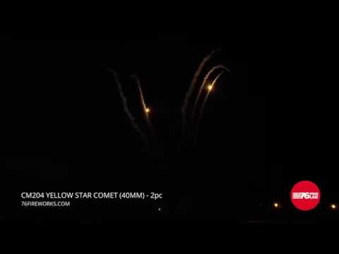 CM204 Yellow Star Comet - 40mm